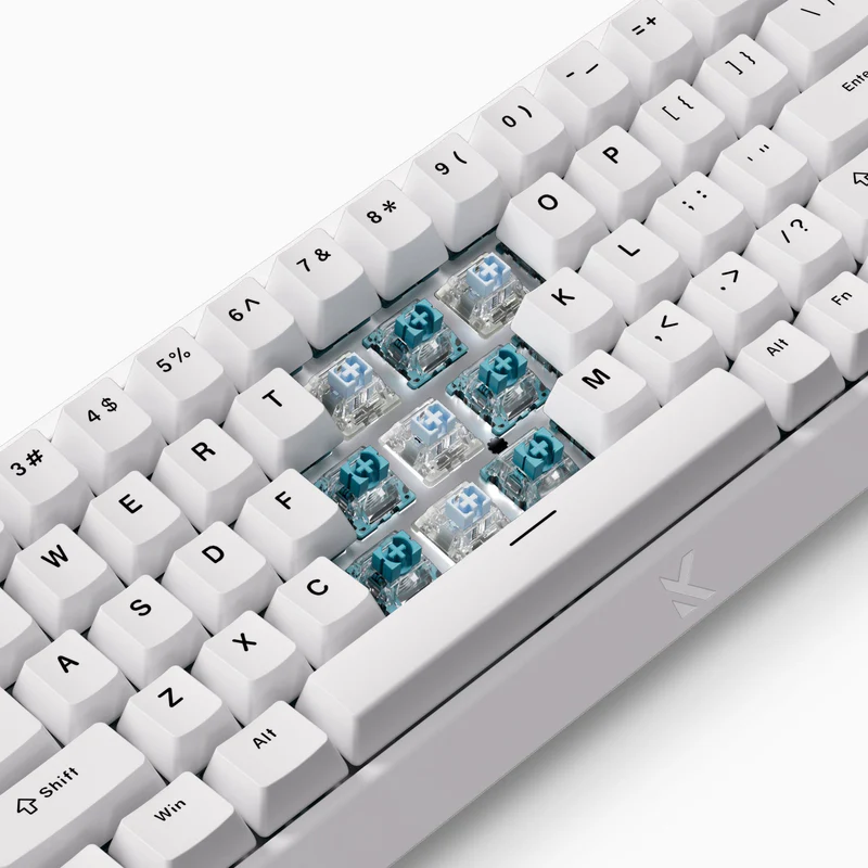 MCHOSE Ace 68 HE Magnetic Switch Gaming Keyboard – White Topographic — thumbnail 4