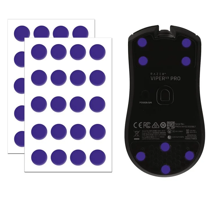 X-Raypad Obsidian Air DIY Mouse Skates Universal D6.5mm Dots – Quiet & Control — image 1