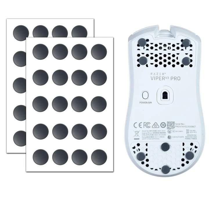 X-Raypad Obsidian PRO Air U-PE Universal D6.5mm Dot Mouse Skates – Durable. Quiet. Control — image 1