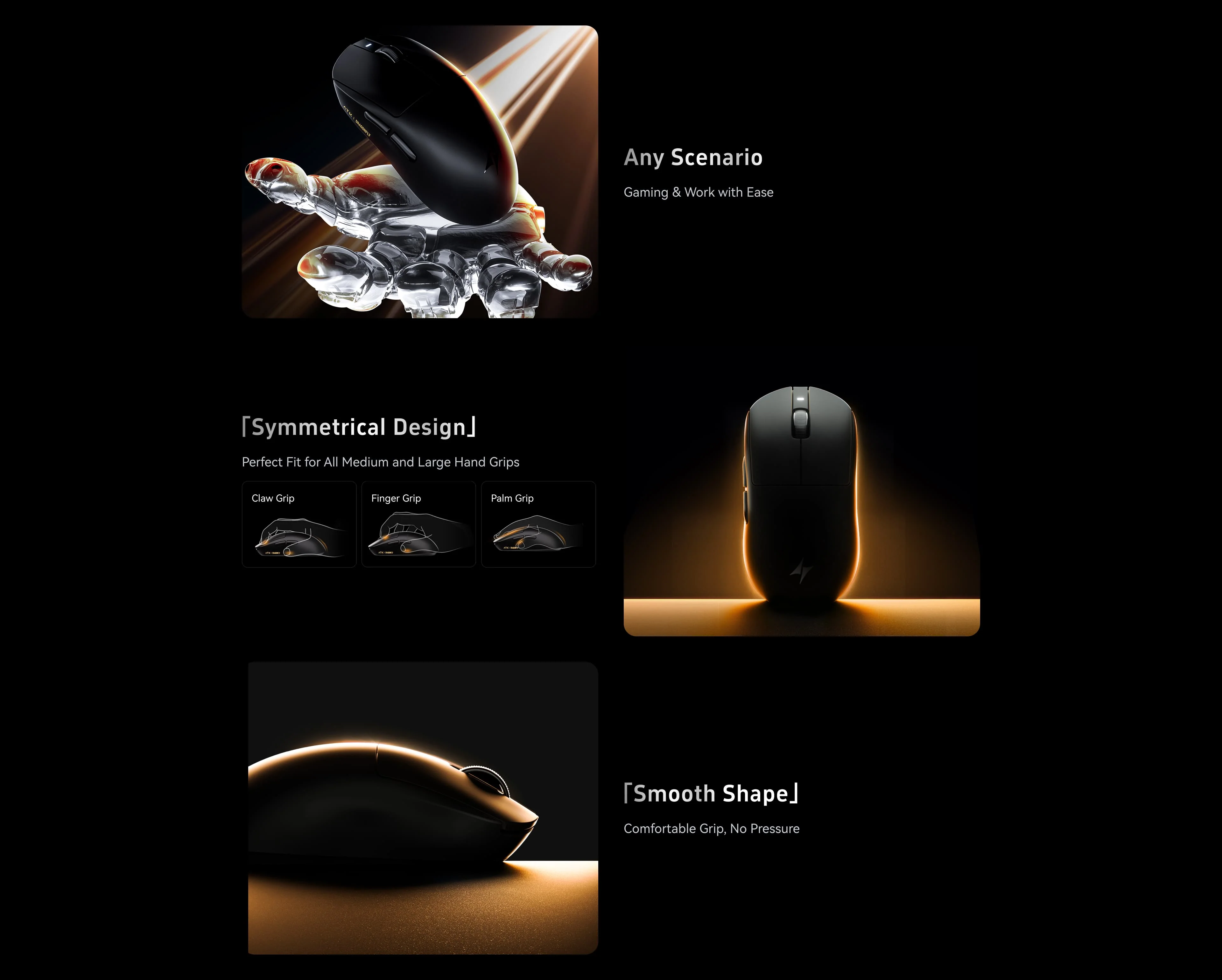 ATK Dragonfly A9 SE 3.0 Tri-mode Wireless Lightweight Gaming Mouse — thumbnail 3